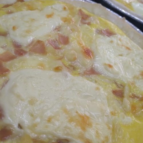 Tarta jamón y queso